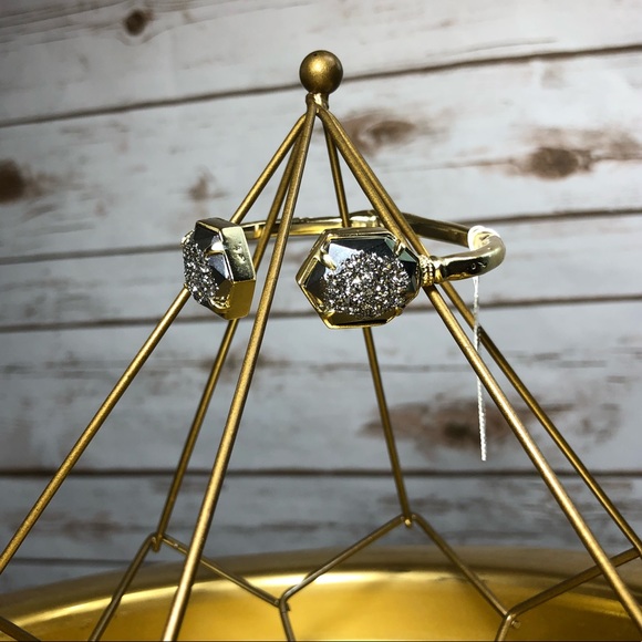 *Sold* Rare Kendra Scott Jan Metallic Drusy Cuff - Picture 4 of 8